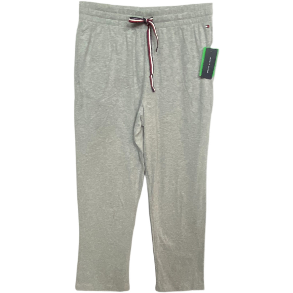 Tommy Hilfiger Lounge Pant Men's Large Elastic Drawstring Waist Gray Heather NEW